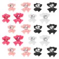 thumbnail image 1 of Dsseng 40 Pcs Bow Nail Decoration Clear Gold Butterfly Charms for Nails Rhinestones Ribbon Trim, 1 of 6