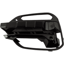 Bumper Grille Compatible With 2018-2021 BMW X3 Front, Left Driver Gloss Black