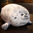 thumbnail image 1 of 20CM Angry Blob Seal Chubby 3D Novelty Sea Lion Doll Plush Stuffed Toy Baby Sleeping Throw Pillow Gifts for Kids Girlswhite20cm He Qiyong unisex, 1 of 1