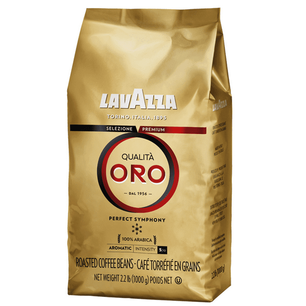 Lavazza Qualita Oro, Whole Bean Coffee, Medium Roast, 35.2 oz Bag