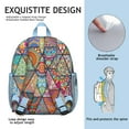 thumbnail image 3 of Student Backpack with Vintage Flair – Rustic Boho Antique Print for Elementary Students, Water-Repellent and Lightweight, 3 of 6