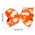 thumbnail image 2 of XDDST Halloween Halloween Bow Knot Hair Pins Halloween Hair Bows Clip Colorful Boutique Clip Cute Bowknot Clip Hair Accessories for Girls Babies Toddlers Kids Halloween Christmas Parties, 2 of 2