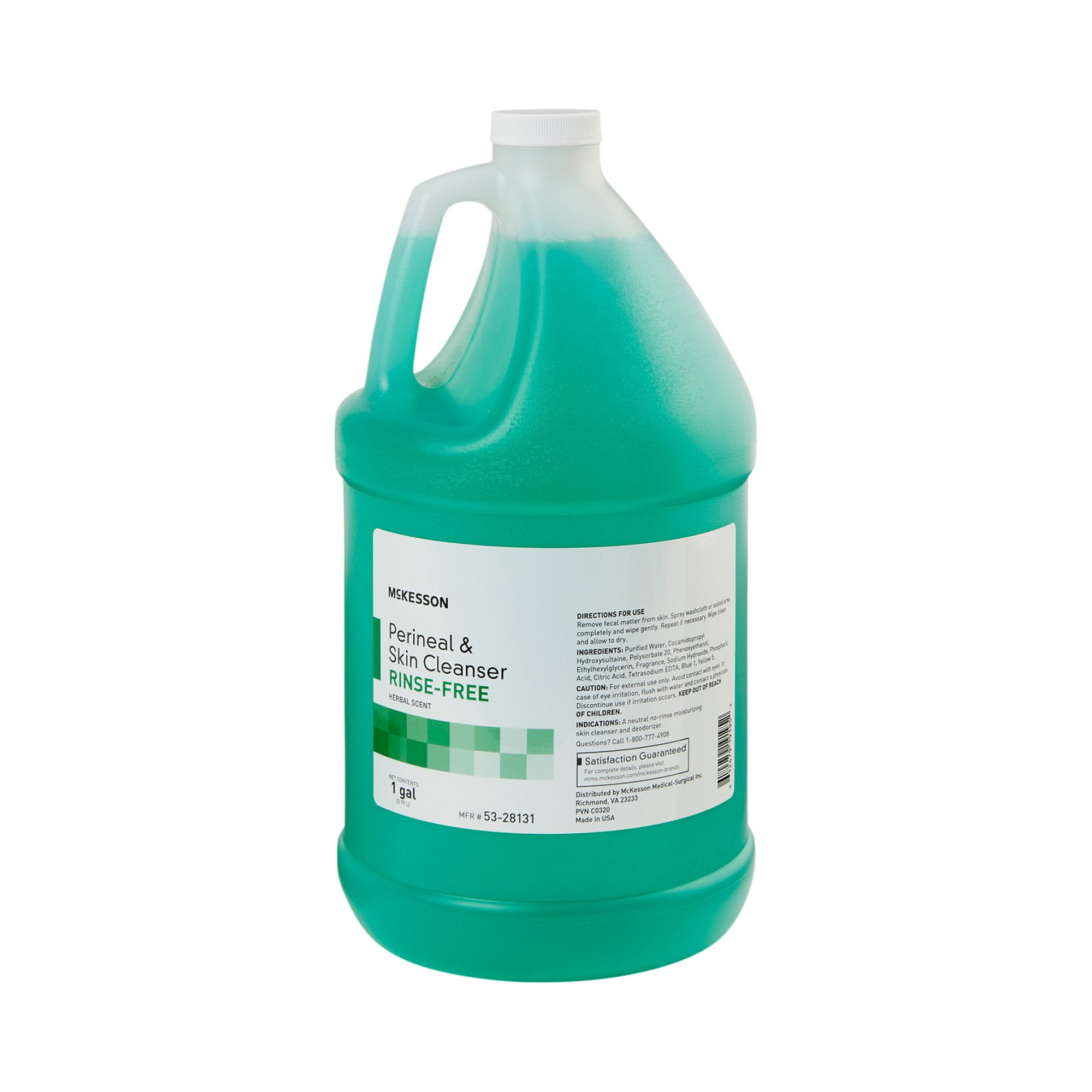 McKesson Rinse-Free Perineal Wash 1 gal. Jug Herbal Scent Liquid 53-28131, 1Ct