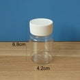 thumbnail image 5 of 10PCS 15/30/50ml Empty Plastic Medicine Pill Bottle Container Solid Powder Medicine Chemical Bottles Chemical Bottle Clear Waterproof Plastic Pill Bottles Cap for Chemical Liquid Cream Pill, 5 of 7