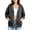New Dark Gray, variant on Women's Zip Up Hoodies Lightweight Soft Casual 3/4 Sleeve Full Zip Sweatshirt Jacket with Pockets