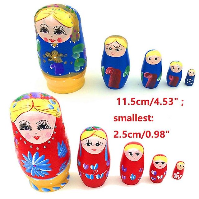 Muñecas rusas de anidación, juguetes matryoshka de madera para niños, decoración navideña para la habitación del hogar, regalo de deseos de halloween