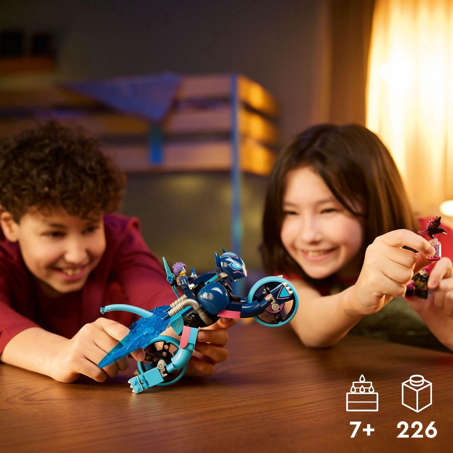 LEGO DREAMZzz Zoey’s Cat Motorcycle Bike Toy with 2 Minifigures, Gift for Kids Ages 7 and up, 71479, Includes 226 Pieces, Ages 7+