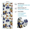 thumbnail image 2 of Pioneer Flower Floral Print Pattern Hot Yoga Mat Towel Non Slip for Hot Yoga - Quick-Drying Yoga Mat Cover with 4 Corner Pockets with Travel Bag - Hot Yoga Towel Non Slip 70"x26", 2 of 6
