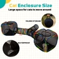 thumbnail image 3 of Parque para gatos LUCKITTY Outdoor Rainbow con 2 túneles tipo cubo, 3 of 6