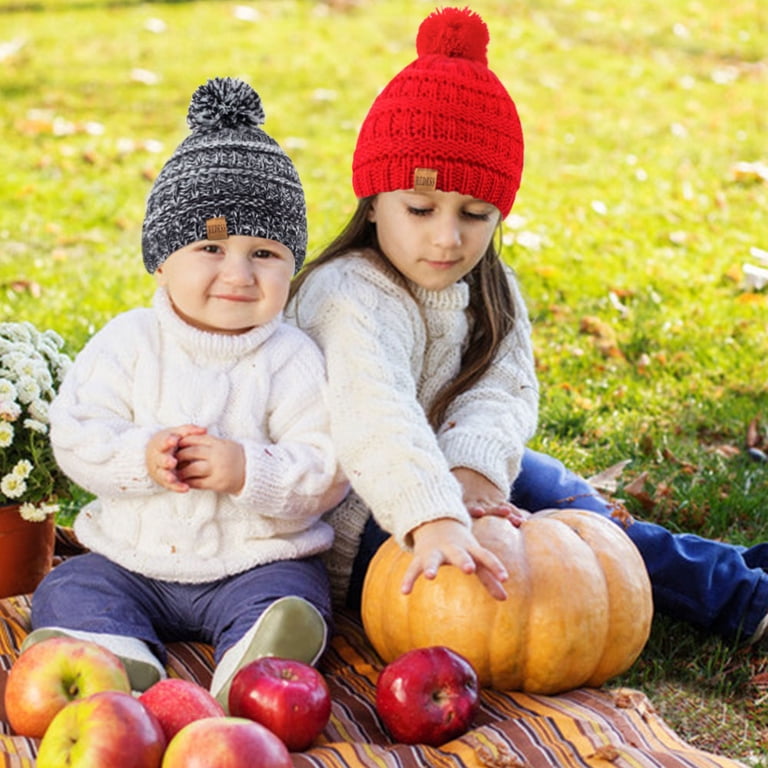 REDESS Baby Winter Pom Pom Beanie Hats 3-Pack photo 2