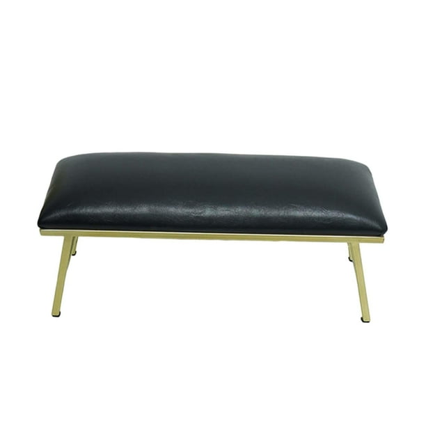 Reposabrazos para manicura, mesa de uñas, estación de escritorio, almohada resistente para reposapiés y uñas Negro
