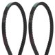 thumbnail image 1 of 2uds XPZ762 Correas Trapezoidales Unique Bargains 30.52 Pulgadas 10mm Ancho 9mm Alto Goma Transmisión Automotriz, 1 of 6