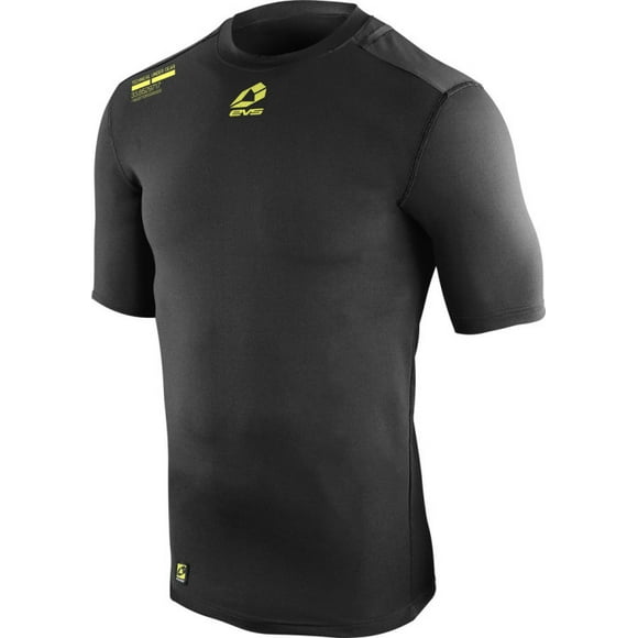 EVS Unisex-Adult TUG Top - Short Sleeve (Black, XX-Large)