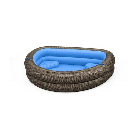Alberca Inflable Familiar Bestway Media Luna 231 Cm Café