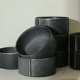 thumbnail image 2 of Stone Lain Bao 4-Piece Bowl Set Stoneware, Charcoal, 2 of 6