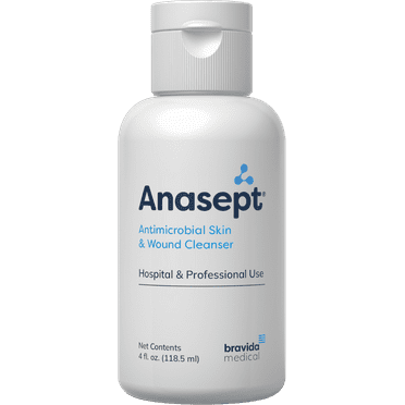 Anasept-Antimicrobial Skin and Wound Cleanser, 4 oz Bottle with Dispensing Cap