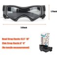 thumbnail image 2 of Gafas para perros Easy Wear Gafas de sol para perros pequeños Ajustables Anti-UV Impermeables a prueba de viento Gafas para cachorros para perros de raza pequeña a mediana (Negro) brillar Electrónica, 2 of 6