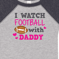 thumbnail image 4 of Inktastic I Watch Football with My Daddy Boys or Girls Baby Bodysuit, 4 of 5