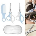 thumbnail image 2 of Manual Hair Clipper, Safe Hair Scissors Kit, Blue Professional Hair Cutting Kit, Stainless Steel Scissors And Trimming Shears for Precise Diy Hairstyling, by Goohae, 2 of 9