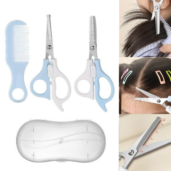 Kingtowag (For Kids Haircut Precise Diy), Home Cutting Kit Scissors Trimming Shears Kids Haircut Scissors & Texturing Shears for Precise Diy Hairstyling