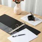 Pen+Gear 3-Ring Durable View Binder, 2 D-Rings, Black,1 Count