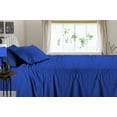 thumbnail image 2 of Olympic Queen Size 600 Thread Count Luxury Extrasoft 100% Egyptian Cotton 4 Piece Sheets Set in Hotel Quality Egyptian Blue Stripe, 2 of 5