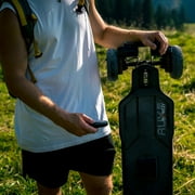 Exway Atlas All-Terrain Off Road Electric Skateboards, Top Speed of 35 Mph, 24 Miles Range Mountain Board, Optional AUXPack Battery, Professional Electric Longboard for Adults