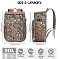 thumbnail image 2 of Elegant Bohemian Paisley Insulated Backpack Cooler - Perfect for Travel, Hiking, Picnics, and Beach Days, Leakproof & Waterproof, 2 of 2