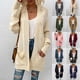 thumbnail image 2 of Ropa de mujer Suéter tipo cárdigan con giro de otoño e invierno Cárdigan largo con giro de cuerda para mujer, 2 of 4