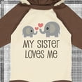 thumbnail image 4 of Inktastic My Sister Loves Me Boys or Girls Long Sleeve Baby Bodysuit, 4 of 5