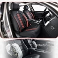 thumbnail image 6 of Car Seat Covers，Front and Rear, Fits Lincoln Mks 2010, Black & Red 5 Pieces, 6 of 10