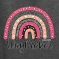 thumbnail image 2 of Waymaker Rainbow Inspirational/Christian Men's Graphic T-Shirt, Heather Black, Large, 2 of 5