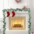 thumbnail image 4 of sruoe Artificial Christmas Garland Unlit, Christmas Decorate, Faux Garlands Christmas, Fake Greenery Garlands, Hanging Garland, Vine Garland for Door Stair Fireplace Indoor Tabletop Decor, 4 of 6