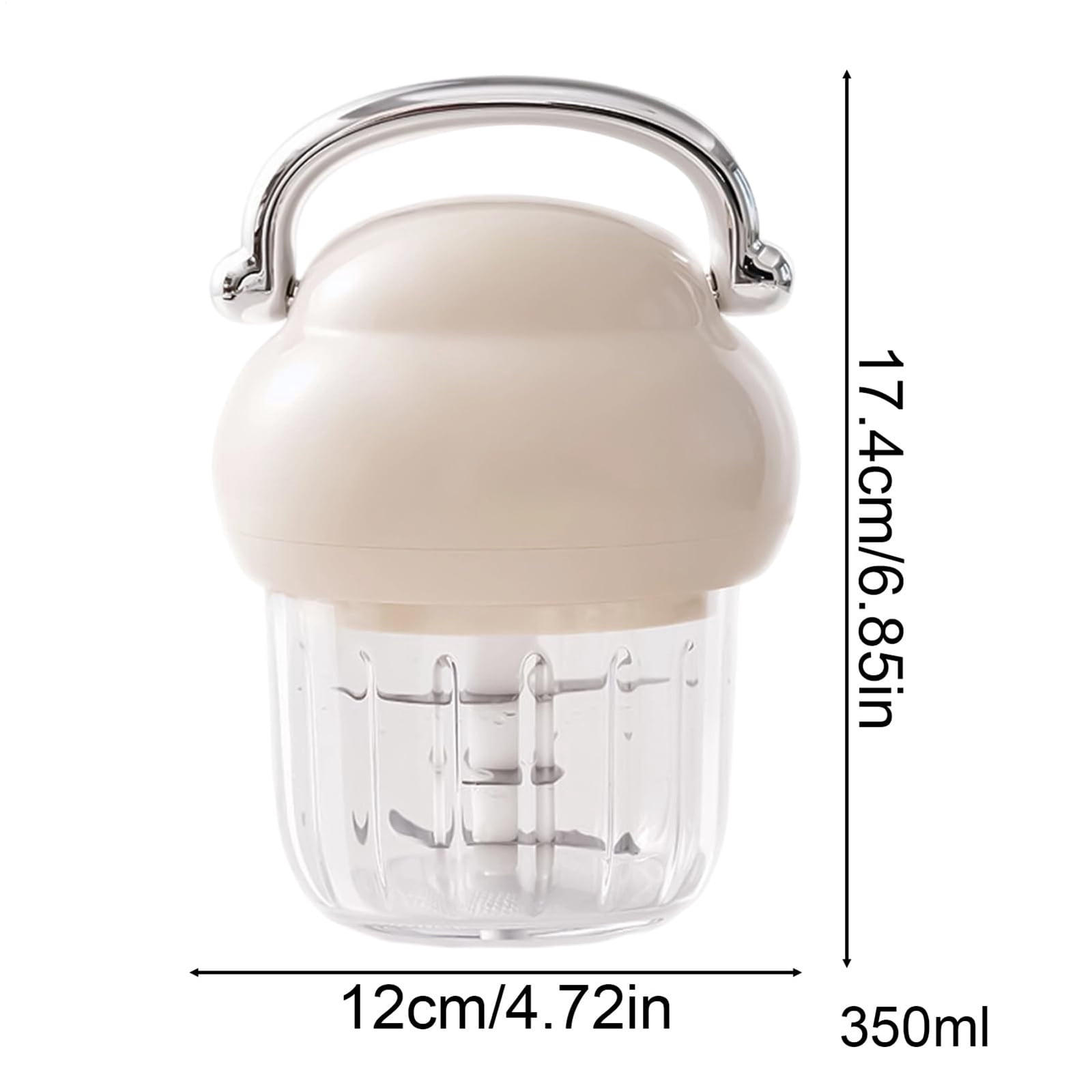 Garlic Mincer &Food Processor for Infants, Multi-Functional Kitchen Tool, White