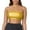 Yellow, variant on Seductiva Women's Tube Tops Summer A Strapless Top with A Shiny Leather Base Layer and A Stage Performance Vest Worn Inside Wrapped Around the Chest with A Leather Strapless Strap 1PC