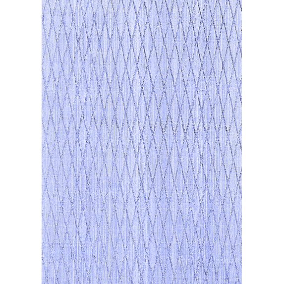 Ahgly Company Machine Washable Indoor Rectangle Trellis Blue Contemporary Area Rugs, 2' x 4'