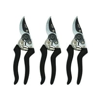 Zenport Z201 Heavy Duty Pruner, Bypass Euro, Black Handles, Steel, 8-Inch