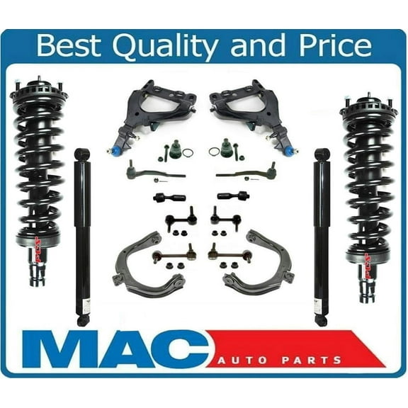 Fits 02-03 Trailblazer Front Ball Joints Tie Rods Sway Bar links Control Arms