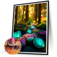 thumbnail image 2 of Cuadros Decorativos 5D bricolaje ronda completa taladro diamante pintura bosque Kit decoración del hogar (GS3356) Wdftyju de costura negro 4 estilos, 2 of 9