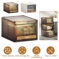 thumbnail image 5 of 16.5L Stackable Plastic Storage Bin with Lid - Closet, Kitchen, and Room Organizer, Two-Way Opening, 5 of 9
