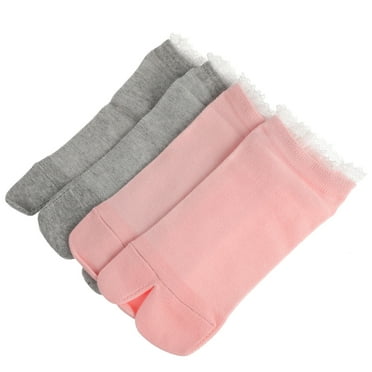 Sock Wear-resistant Socks Stocking Stuffers for Guys Tabi Lace 2 Pairs Pink