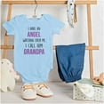 thumbnail image 3 of Sweet Grandfather Angel Love Memories Romper Boys or Girls Infant Baby Brisco Brands 12M, 3 of 6