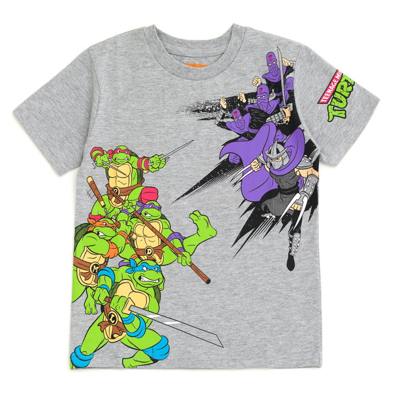 Teenage Mutant Ninja Turtles Leonardo Michelangelo Raphael Toddler Boys 3  Pack T-Shirts White / Gray / Green 2T