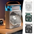 thumbnail image 1 of USB Mini Air Cooler Water Mist Fan with Lights, Portable Quiet Small Air Cooling Fan with LED Night Light for Room Bedroom Office, 1 of 5