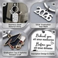 thumbnail image 3 of Class of 2026 Graduation Gifts for Her Him High School College Graduation Gifts Inspirational Keychain 2026 Souvenir for Senior Masters Degree Student Decorations Present Ideas (F), 3 of 6