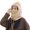 Khaki_One Size, variant on HUANLEDASH Women Winter Balaclava Hat with Face Shield Thick Warm Fleece Windproof Cycling Adjustable Full Protection Outdoor Travel Cold Weather Skiing Cap