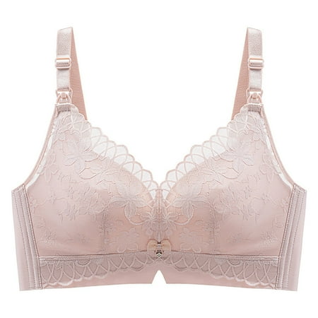 Gunia Women s Maternity Bras For Pregnancy Solid Nursing Breathable Sleep Without Underwire Lace Push Up Bra Dailywear