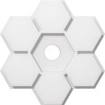 thumbnail image 1 of Ekena Millwork CMP14DY-02000 14 in. OD x 2 in. ID Square Daisy Architectural Grade PVC Contemporary Ceiling Medallion, 1 of 1