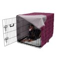 thumbnail image 5 of Snakeskin Print Dog Crate Cover, Fashion Wild Reptile Repetitive Girly Tones, Easy to Use Pet Kennel Cover Small Dogs Puppies Kittens, 7 Sizes, Magenta Multicolor, by Ambesonne, 5 of 6