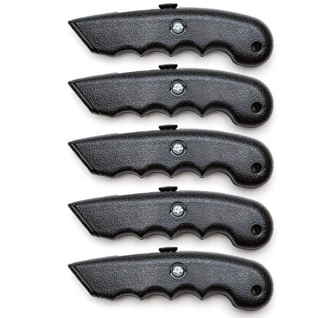 - Wideskall Heavy Duty Contoured Handle Retractable Blade Utility Knife (Pack of 5)